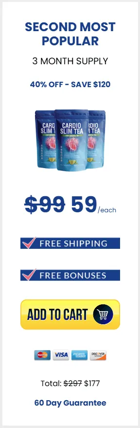 Cardio Slim Tea-3-bottle